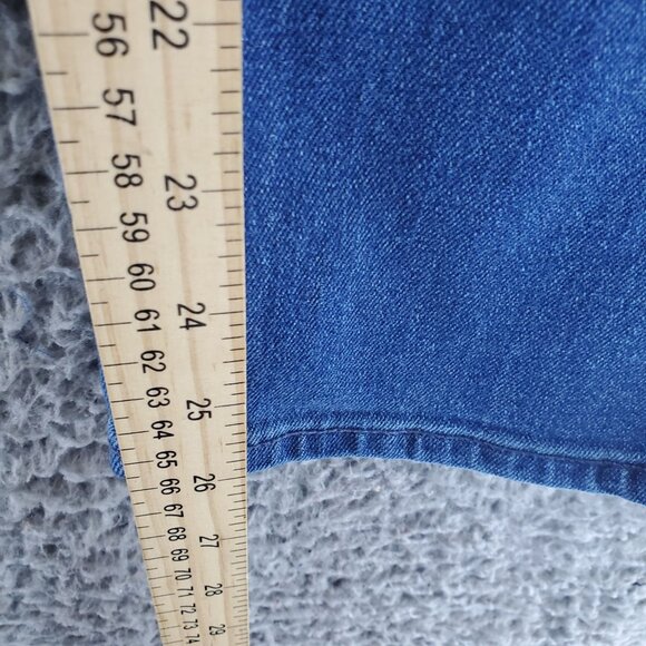 Old Navy Jeans Women’s 6 Short Blue Wow Straight High-Rise Stretch Denim - Picture 7 of 11